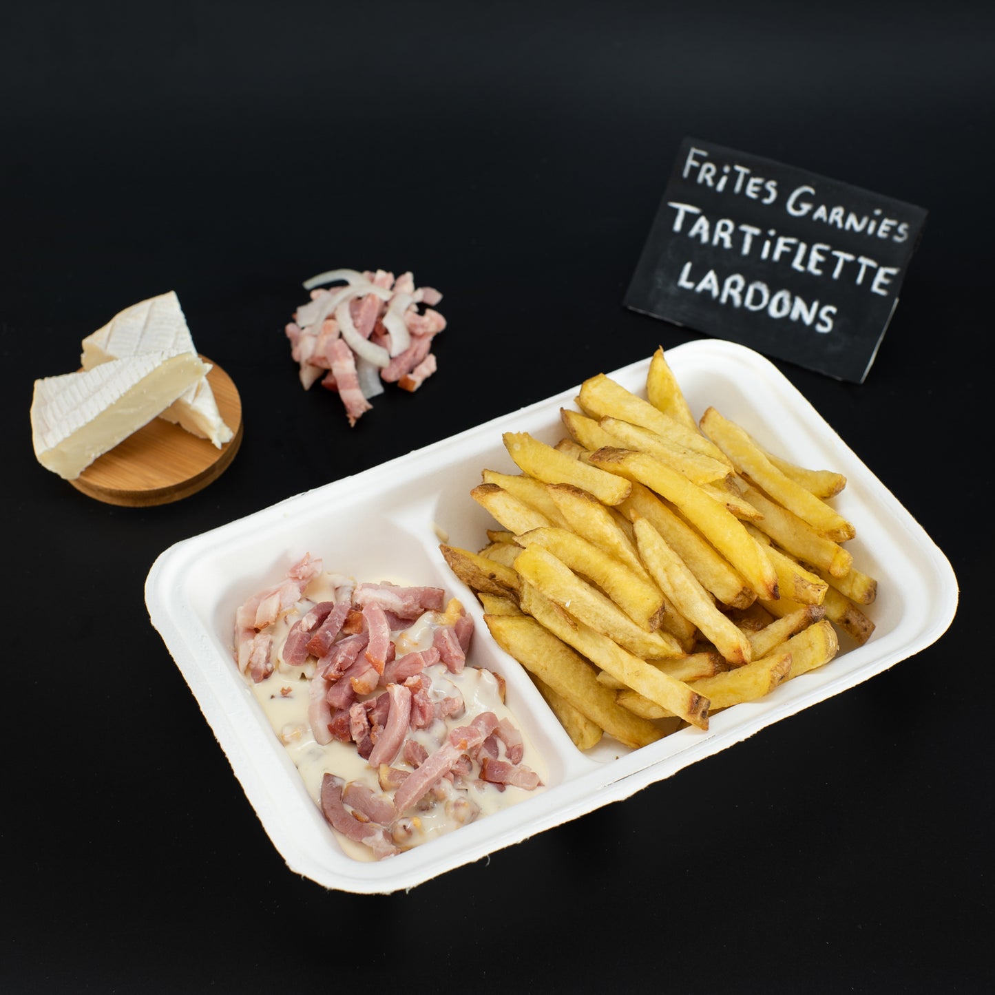 Frites garnies - Tartiflette lardons